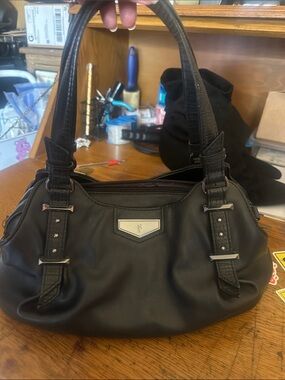 Black Women’s Shoulder Bag - Vera Wang Soft Leather Tote